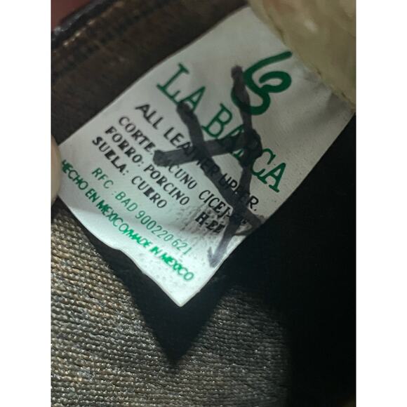 La Barca Charol Botine Chelsea Boots Men's Size 10 Slip On Patent Leather Black - Picture 16 of 16